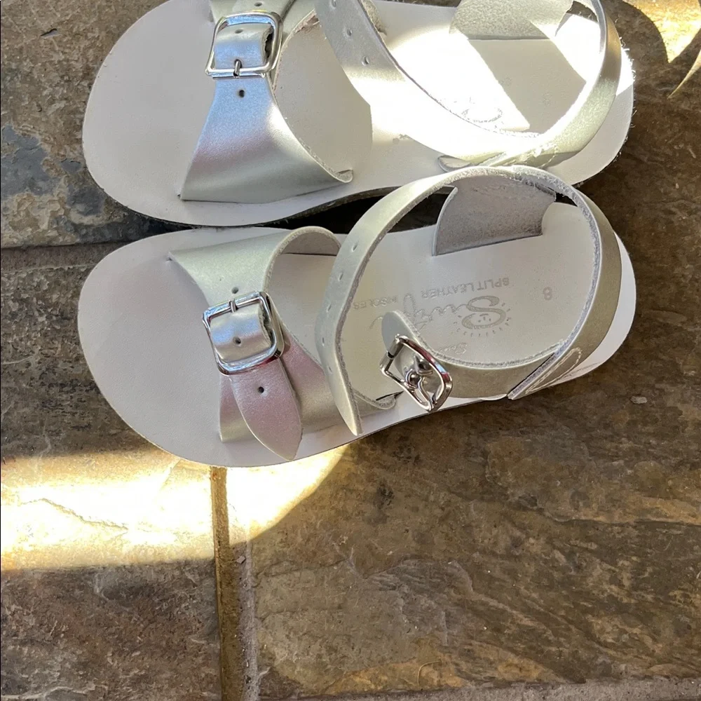 Salt Water Sandals by Hoy Kids Metallic Sandals - Picture 3 of 8